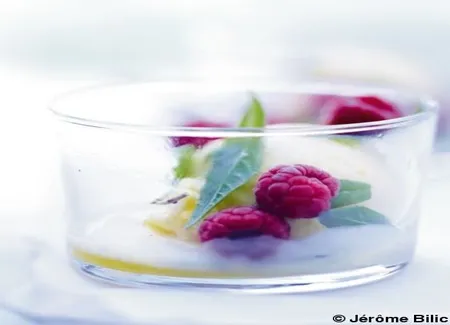 Glace vanille, verveine et citronnelle