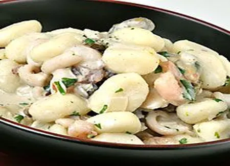 Gnocchi aux fruits de mer