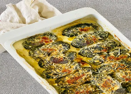 Gnocchi et gratin de bettes