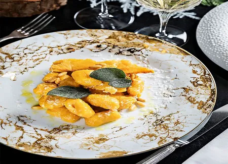 Gnocchis de potimarron, beurre de sauge