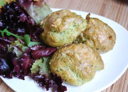 Gougères saumon chèvre épinard