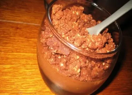 Gourmandise de crumble tout chocolat