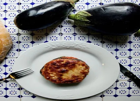 Gratin d'aubergines au parmesan