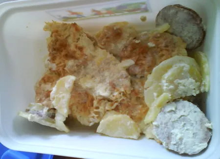 Gratin dauphinois à la saucisse de morteau
