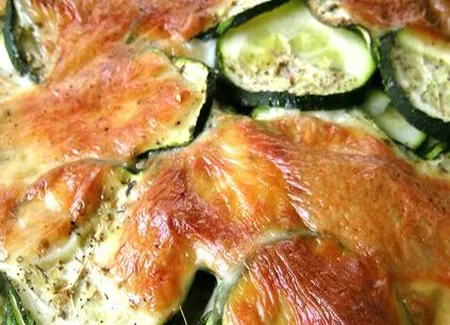 Gratin de courgettes au fromage