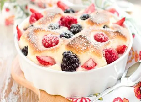 Gratin de framboises au sabayon