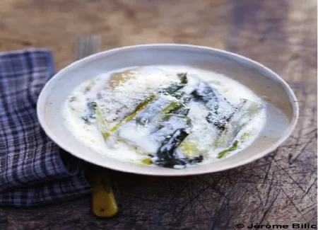 Gratin de poires et de blettes