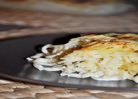 Gratin de spaghettis aux quatres fromages