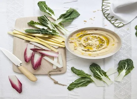 Houmous aux amandes et au granola