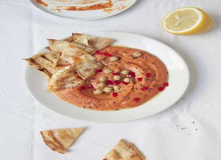 Houmous aux poivrons rouges