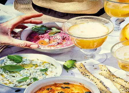 Houmous de betterave au yaourt grec