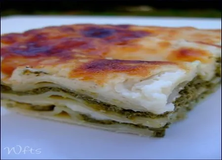 Lasagnes végétariennes et épinards chèvre
