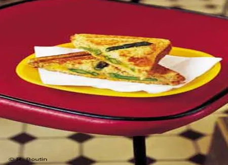 Le croque asperges-parmesan