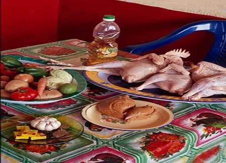 Le poulet à l'arachide du restaurant chez julio