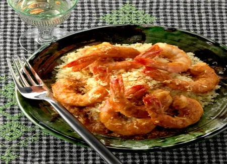 Léger : couscous de crevettes
