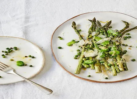 Légumes grillés, vinaigrette à l'anchois