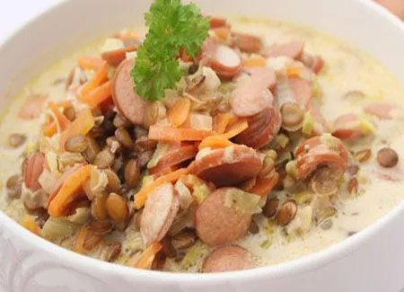 Lentilles à la crème
