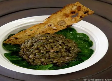 Les lentilles aux oignons et épinards de martine kurz revisitées par alain ducasse
