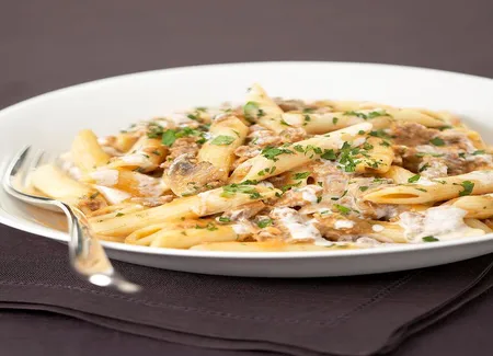 Les penne façon stroganov