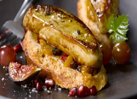 Les tartines d'automne au foie gras poêlé