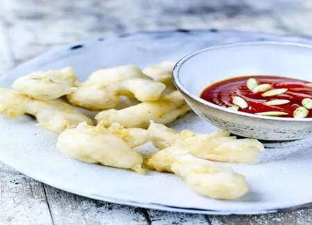 Limande–sole en tempura, sauce piquante