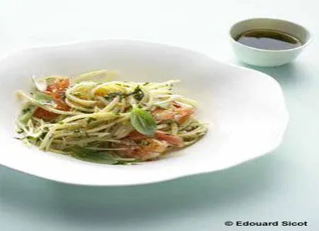 Linguine aux crevettes