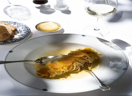 Linguine citron poutargue