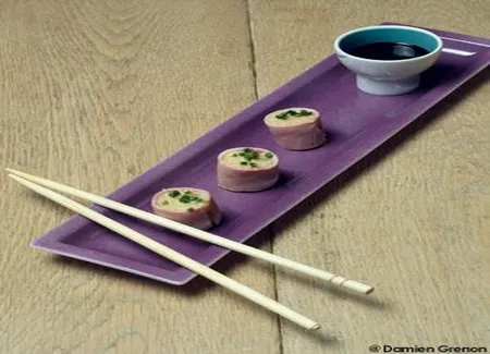 Makis de risotto au jambon