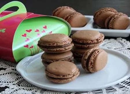 Macarons ganache au chocolat
