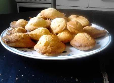 Madeleines miel citron