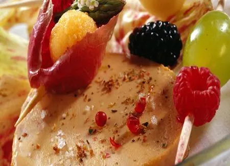 Magret et foie gras en buisson ardent