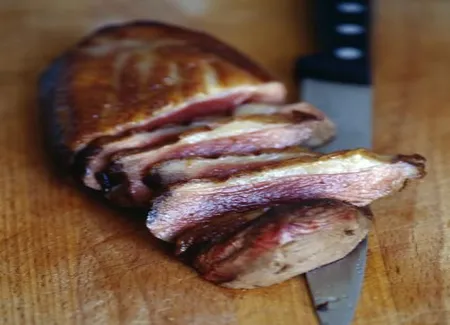 Magrets au miel et cranberries