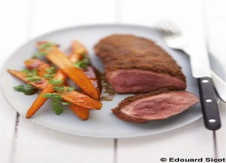 Magrets de canard en croûte de pain d'épices