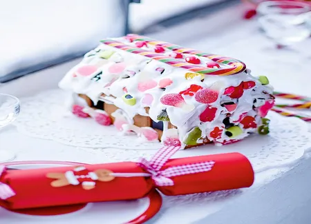 Maison en pain d'épices et bonbons