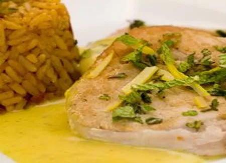 Médaillon de porc citron et menthe