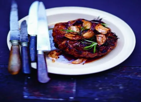 Melon d'agneau, ail et romarin