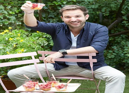 Melon-framboise-verveine on the rocks de christophe michalak