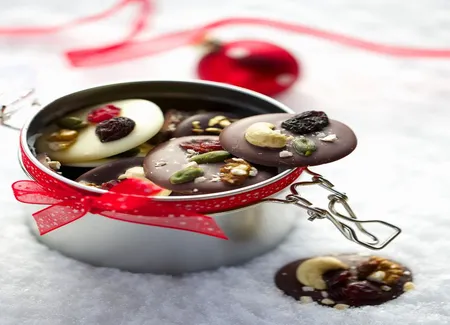 Mendiants au chocolat de noël thermomix
