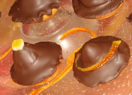 Mignardises chocolat orange