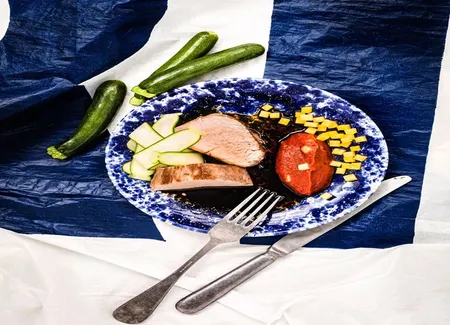 Mignon de veau, tomate-mangue
