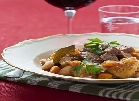 Mijoté de porc, pommes de terre et carottes