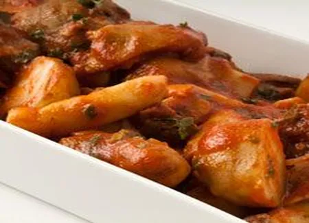 Mijoté de veau au topinambour et tomate