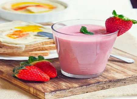 Milk-shake à la fraise thermomix