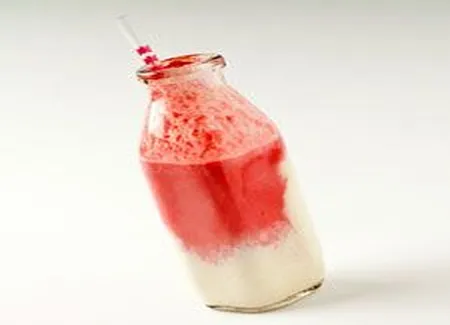 Milk-shake framboise et vanille
