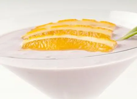 Milk-shake myrtille et orange