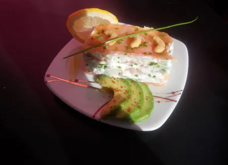 Mille-feuilles au saumon