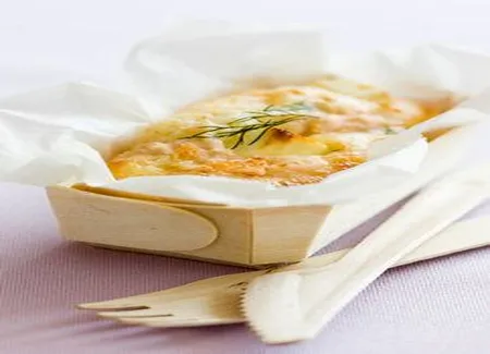 Mini-cake aux rillettes de saumon, aneth et feta