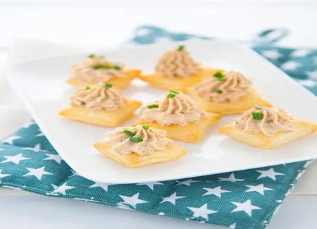 Mini-feuilletés à la mousse de cèpes
