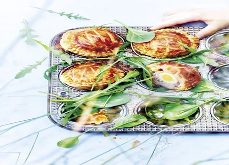Mini-pâtés de pâques aux oeufs de caille