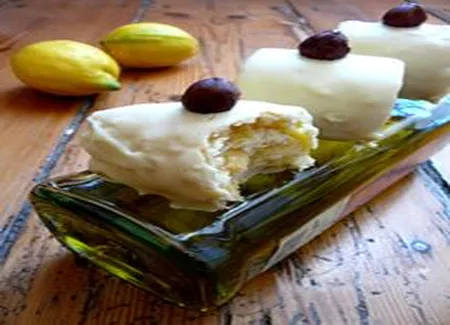 Mini-roulés lemon curd - huile d'olive - chocolat blanc